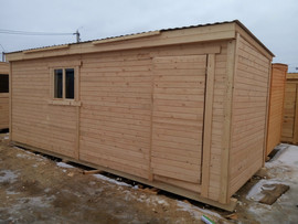 Деревянная бытовка 6.0 вагонка