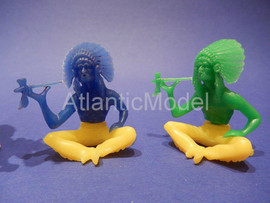 Солдатики 1/32 Hofler Индейцы Первый разный цвет 3 8