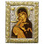 Владимирская икона Божией Матери в серебряном окладе Размер 19 х 15 см