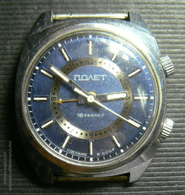 Часы наручные Полет c будильником СССР 1970-е