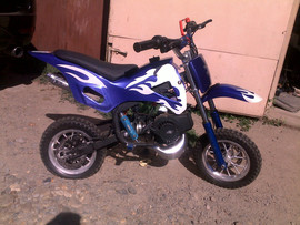 Бензиновый детский кроссовый мопед 4