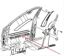 Накладка порога салона 5FX11 5FX10 Jeep Grand Cherokee WJ 3