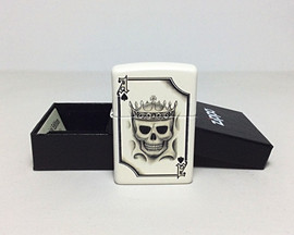 Зажигалка Zippo 214 Skull Ace Of Spades 3