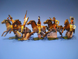 Солдатики 1/32 Britains Конные индейцы и ковбои 5 2