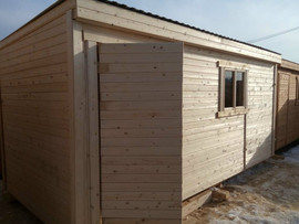 Деревянная бытовка 4.1 вагонка