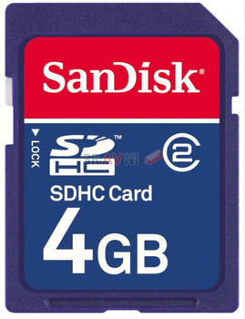 Карта памяти SDHC Sandisk Card 4Гб Class-2,
