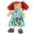 Итальянская тряпичная кукла Малышка в голубом платье Ручная работа Выс