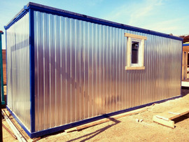 Металлический блок контейнер с зимним, двойным утеплением 100 мм