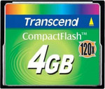 Карта памяти Compact Flash Transcend 120х 4 Гб