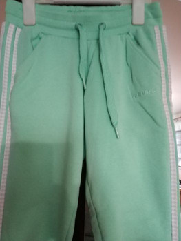 Штаны утепленные 2xs Adidas сделано в Турции светло зеленые 4