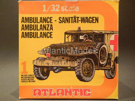 Солдатики 1/32 Atlantic Медицинский джип США