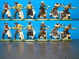 Солдатики 1/32 Britains Ковбои Вестерн 12 шт 6