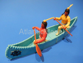 Солдатики 1/32 Timpo Индейцы Сиу в пироге 2 фигуры 7