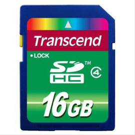 Карта памяти SD HC Transcend 16 Гб Class 4