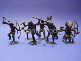 Солдатики 1/32 арк Моделс Индейцы темно серый цвет 3