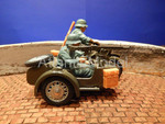 Солдатики 1/32 Britains Мотоцикл с экипажем Европейский фронт пе
