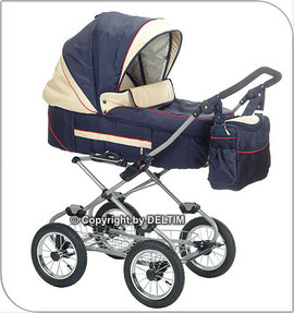 Элегантная классическая коляска Deltim Premier 2 в 1