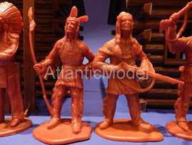 Солдатики 1/32 PRB Индейцы ковбой 6 фигур 6 поз 7