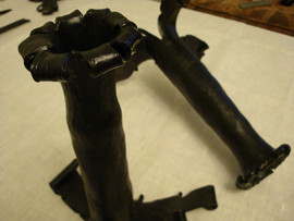 Кованая ваза (черная) 4