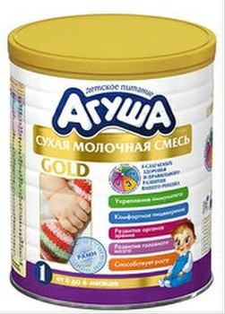Молочная смесь Агуша Gold от 0 до 6