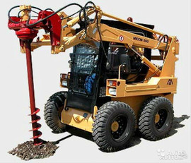 Минипогрузчик аренда мксм 800 ямобур (bobcat) 4