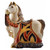Королевский конь Символ года в красной попоне. Эксклюзивная керамическ