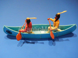Солдатики 1/32 Timpo Индейцы Сиу в пироге 2 фигуры 4