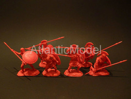 Солдатики 1/32 CONTE Шесть спартанцев Цвет красный 2