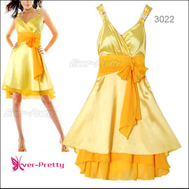 желтое воздушное платье на крупную даму XL-2XL