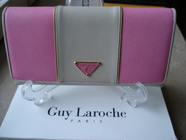 Женский кошелек от GUY LAROCHE (Франция) из двух видов кожи, ори