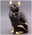 Роскошный кот черный с золотом. Скульптура Ahura. Высота 34 см