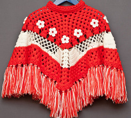 Ажурное пончо. (Свяжу на заказ)