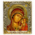 Икона Казанская икона Божией Матери в серебряном окладе Размер 15 х 12