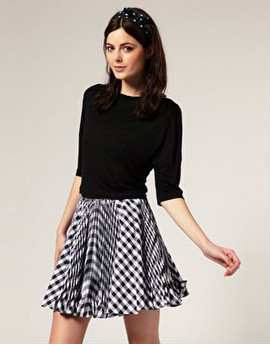 Топ ASOS с рукавом до локтя и вырезом лодочкой