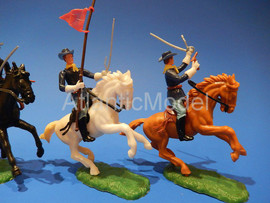 Солдатики 1/32 Elastolin 7 кавалерия США Вестерн 3