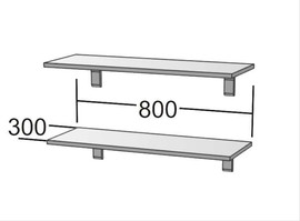 Полка ПУ-3 Дуб 3