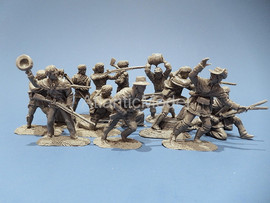 солдатики 1/32 Barzso поселенцы Бунсборо 14 фигур №2 3