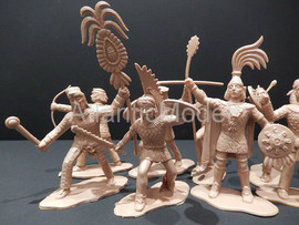 Солдатики 1/32 Reamsa Ацтекские воины 12 фигур