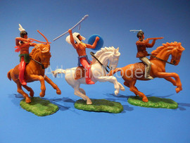 Солдатики 1/32 Elastolin Индейцы конные Первый наб 2