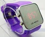 Недорогие и супермодные цифровые часы LED mirror silicone watch