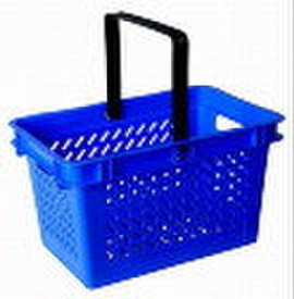 Корзины покупательские пластмассовые и хромированные