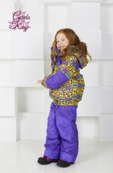 КОСТЮМ ДЛЯ ДЕВОЧКИ НА ЗИМУ GERDA & KAY (КУРТКА + БРЮКИ НА ЛЯМКАХ