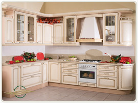 Кухня модели Симона массив дуба от производителя на заказ