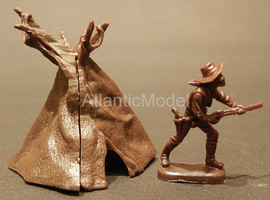 Солдатики 1/72 Atlantic Бандит у вигвама