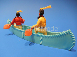 Солдатики 1/32 Timpo Индейцы Сиу в пироге 2 фигуры 5