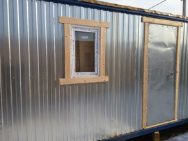 блок контейнер (строительная металлическая бытовка) 3.0 вагонка
