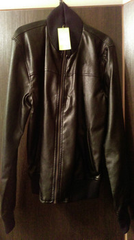 Куртка мужская Adidas коричневая. Кож/зам новая