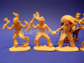 Солдатики 1/32 Hofler Индейцы Четвертый Бежевый 14 7