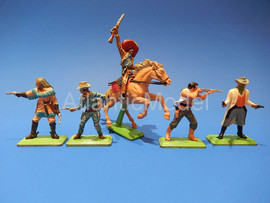Солдатики 1/32 Britains Ковбои Третий набор 1971 5