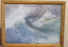 продаю картину "Море" 1952 г. известной художницы Александровско